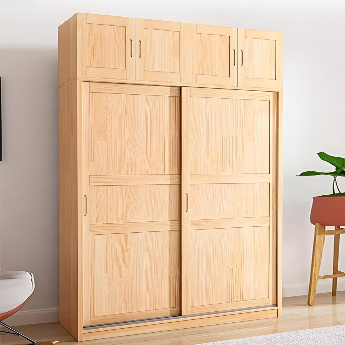 取付無料！アルフレックス特注品 天然木北欧ナチュラルワードローブ クローゼット✨ 取付無料！アルフレックス特注品 天然木北欧ナチュラルワードローブ