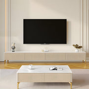 テレビボード　センターテーブル　二点セット　リビングボード　引き出し　大容量　セラミック天板　金属脚　Ｒ仕上げ　おしゃれ　シック　カスタマイズ可能　グレー　DSG-K017 kaguyasu