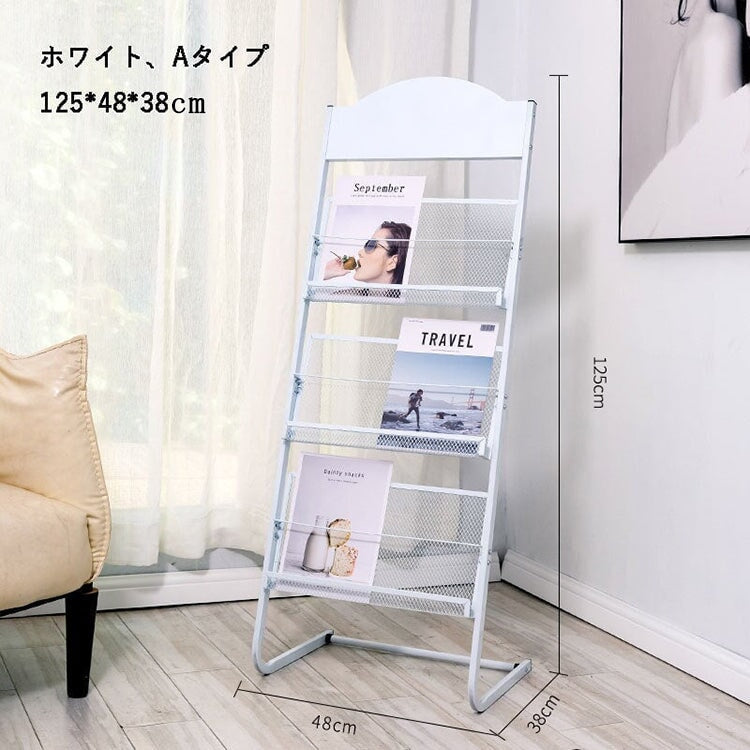 マガジンラック　パンフレット　スタンド　ZZJ-M-005