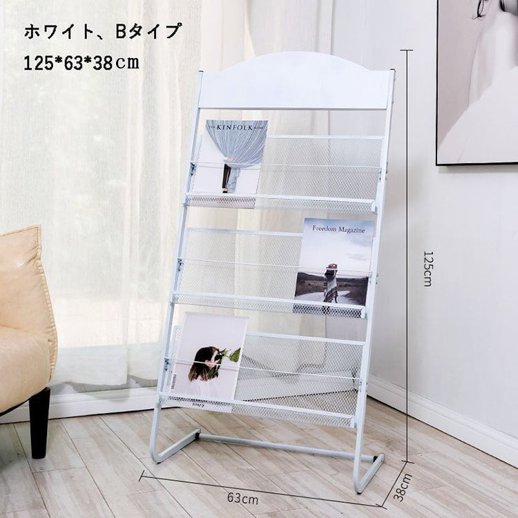 マガジンラック　パンフレット　スタンド　ZZJ-M-005