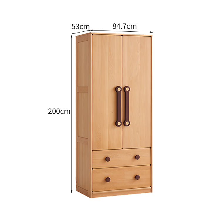 クローゼット　箪笥　押入れ　洋服箪笥　エコ素材　無垢材製脚　ゴム材　R加工　ナチュラル　多機能　カスタマイズ可能　YG-K032