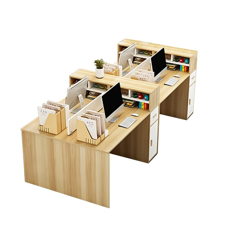 オフィスデスク　書斎デスク　オフィス家具　木目調　引出し付き　扉付き収納　トップパネル付き　シンプル　ナチュラル　カスタマイズ可能　BGZ-M-139