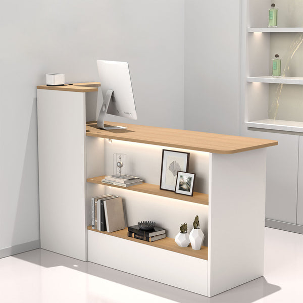 カウンター 受付カウンター オープン収納 大容量 分類収納 おしゃれ