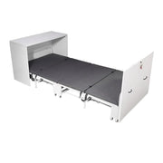 折りたたみベッド　シングルベッド　折り畳みベッド　パイプベッド　ベッド　金属フレーム　耐荷重250KG　コンパクト　ウレタンフォーム　グレー　ホワイト　ZDC-K017 - kaguyasu