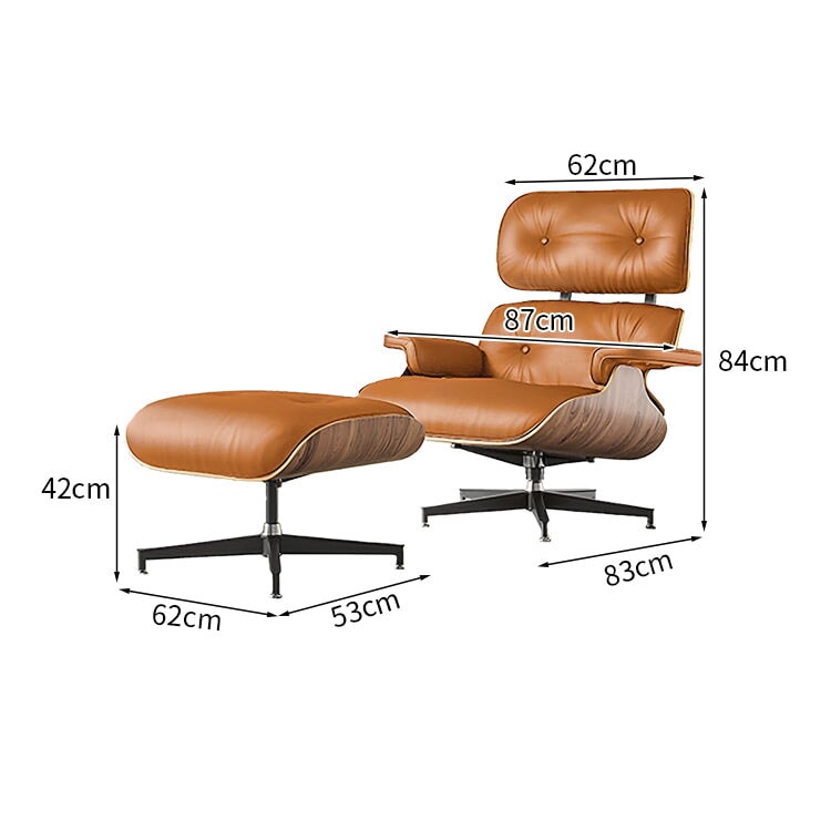 カウレザー　ウォールナット　落ち着き　リクライニング機能　オフィスチェア　オットマン　ワークチェア　オフィスチェア　ベニヤ合板　アルミ合金　ホワイト　ブラック　LBY-001　kaguyasu