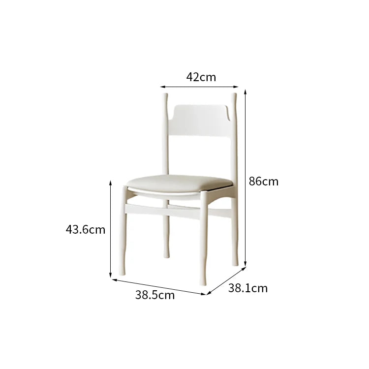 クリームホワイト / 42*38.1*86cm / モントーバンチェア（2脚セット）