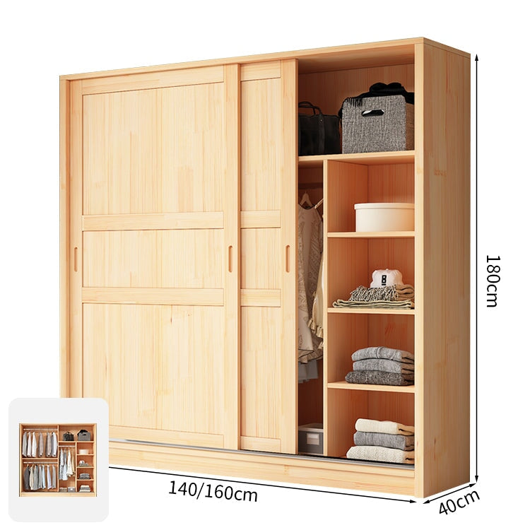 パイン材(天然木)ワードローブ パイン材(天然木)ワードローブ パイン材ユニットシェルフ・ワード