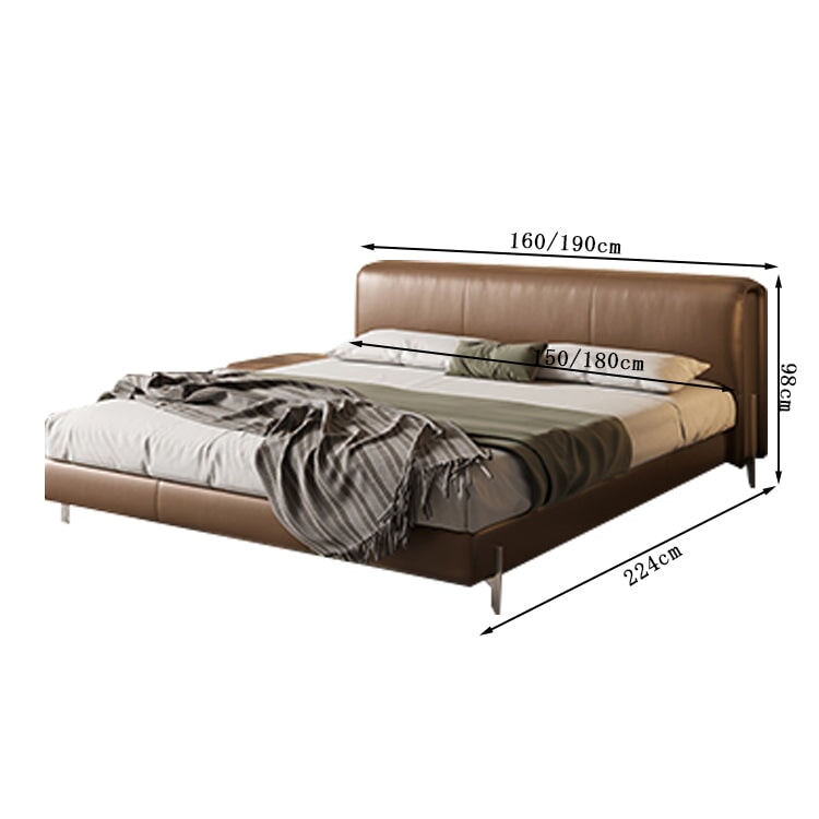 ベッド　二人用　キングサイズ　ウレタン　ヘッドボード　天然木すのこ　ロータイプ　金属脚　上質　落ち着き　BED-K-007    kaguyasu