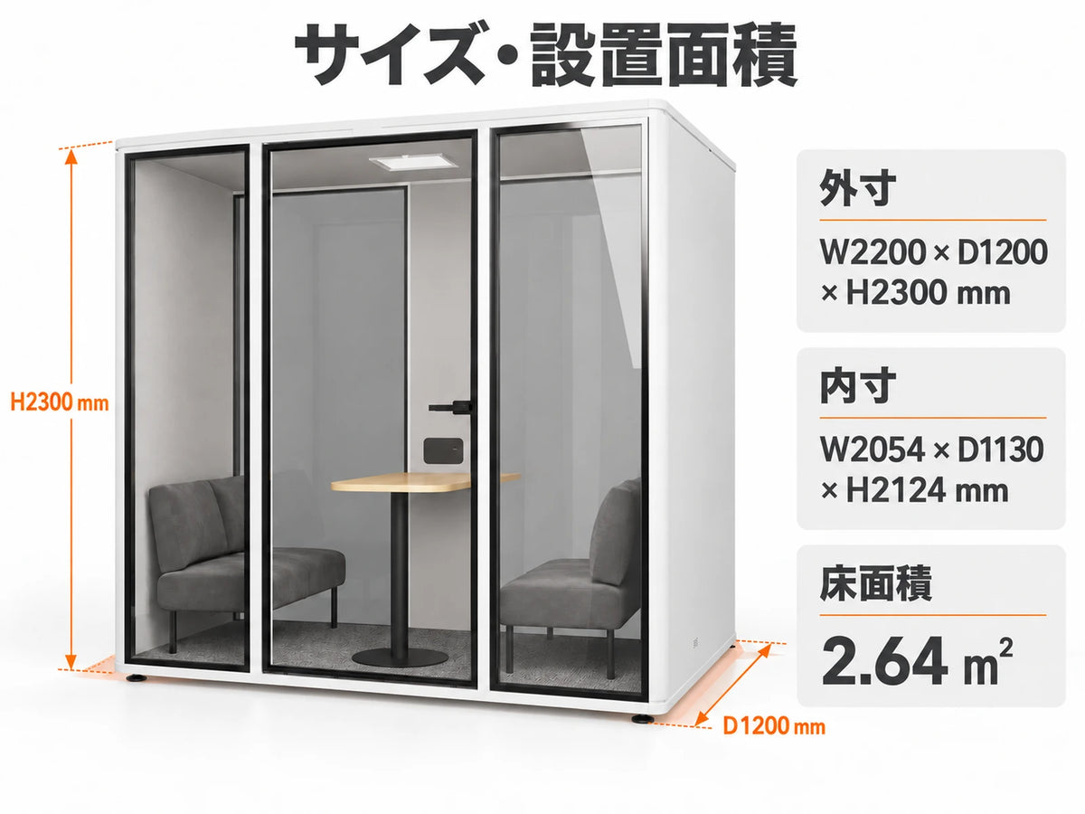 TUL-L サイズ・設置面積（仕様・家具は選択構成による）