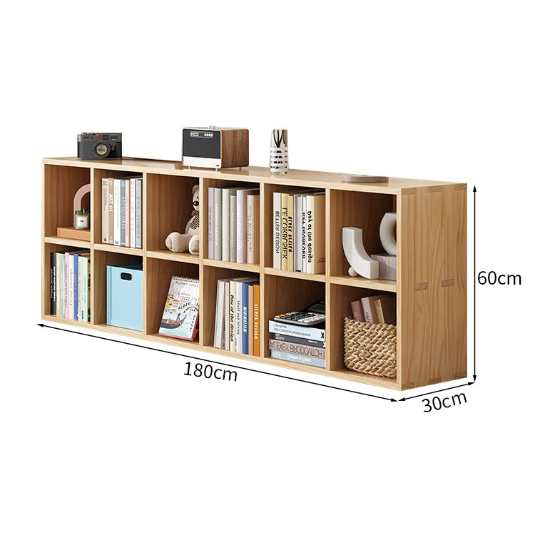 木目調　ナチュラル　分類収納　オープン式　奥行き29cm　天然木　耐久性　収納棚　本棚　組み合わせ　シンプル　簡素　シック　使い勝手　ナチュラル　CWG-K088　kaguyasu