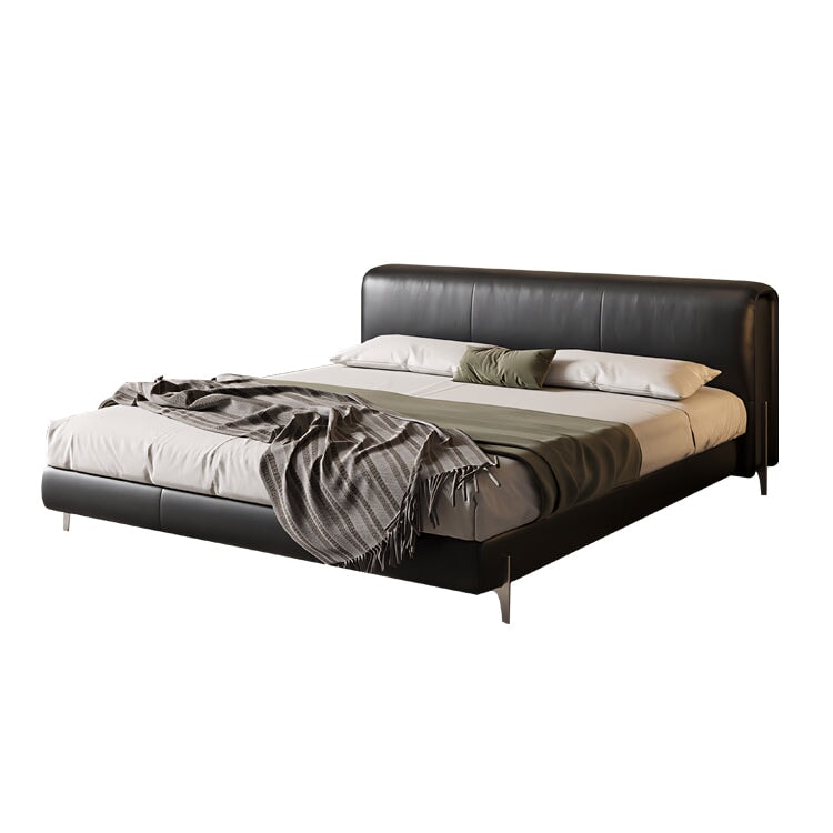 ベッド　二人用　キングサイズ　ウレタン　ヘッドボード　天然木すのこ　ロータイプ　金属脚　上質　落ち着き　BED-K-007    kaguyasu