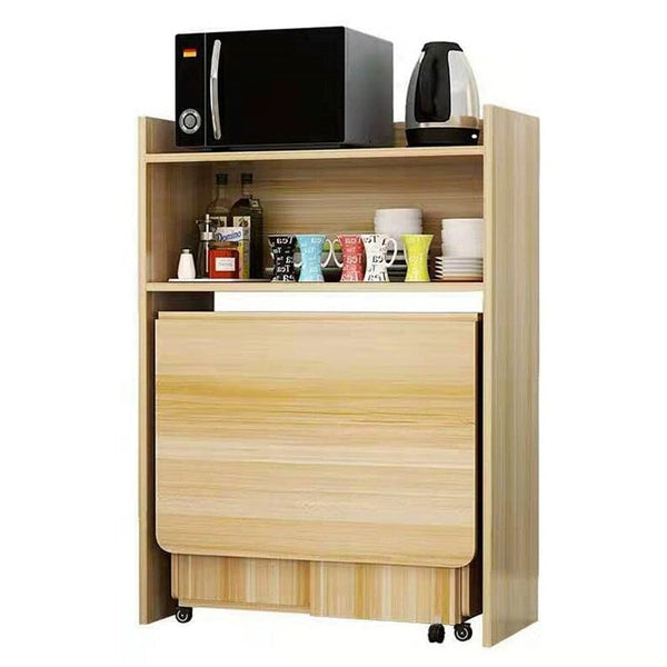 Amazon｜折りたたみキッチンテーブル、多用途ディナーテーブル、収納付き折りたたみダイニングテーブル、可動車輪付き折りたたみテーブル、3つの形式で折りたたみ可能、省スペース｜ダイニングテーブル  オンライン通販