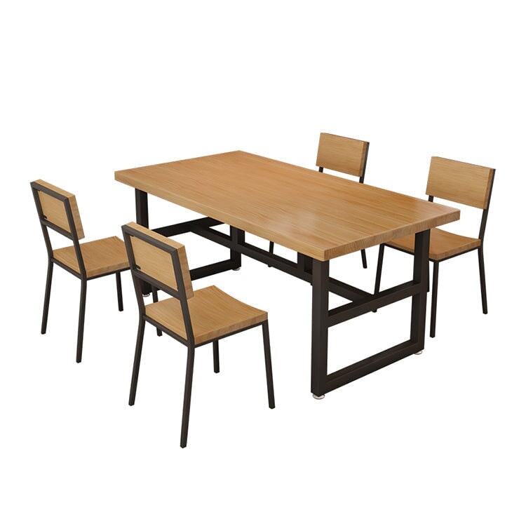 テーブル　ダイニングテーブル　ナチュラルモダン　ナチュラルテイスト　スチールフレーム　焼付塗装　パイン材　天然木使用　集成材　R加工　ナチュラル　カスタマイズ可能