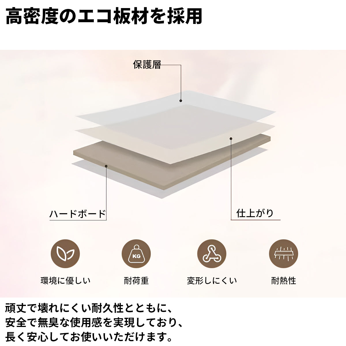 鏡　LEDライト　調光機能　エコ板材　引き出し　仕切り　収納ラック　プッシュオープン式　アイアン脚　ドレッサー　デスク　化粧台　シック　機能性　おしゃれ　ホワイト　HZT-K028