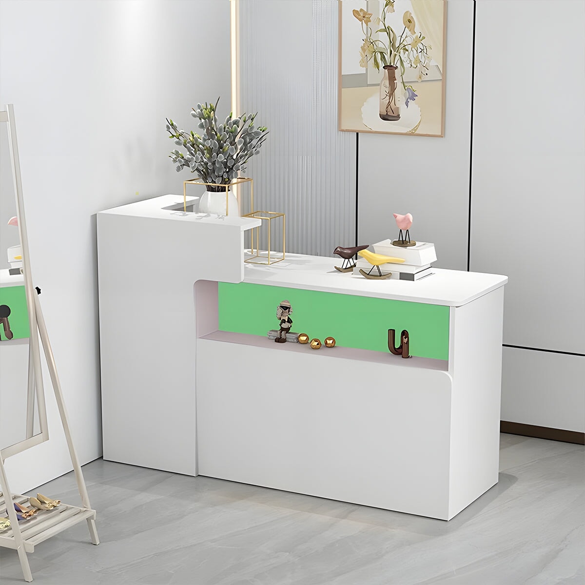 Amazon.co.jp: LEOAMBS 受付カウンター レジカウンター 木製 大容量収納 スリム設計 組み立て簡単 オフィス受付 美容室  アパレルショップ向け 小規模店舗 レセプションデスク 白 120×50×110cm : 文房具・オフィス用品 LEOAMBS 受付カウンター 木製  レセプションデスク 大 ... LEOAMBS 受付カウンター 木製 レセプションデスク 大容量収納 スリム設計 組み立て簡単 オフィス 美容室 アパレルショップ向