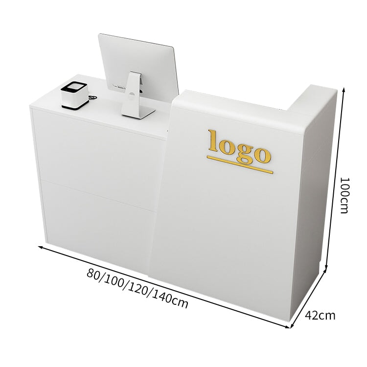 分類収納　コーナー　引き出し　キーボードトレイ　キャビネット　大容量　受付カウンター　受付台　木目調　シック　モダン　おしゃれ　カスタマイズ可能　JDT-K-084