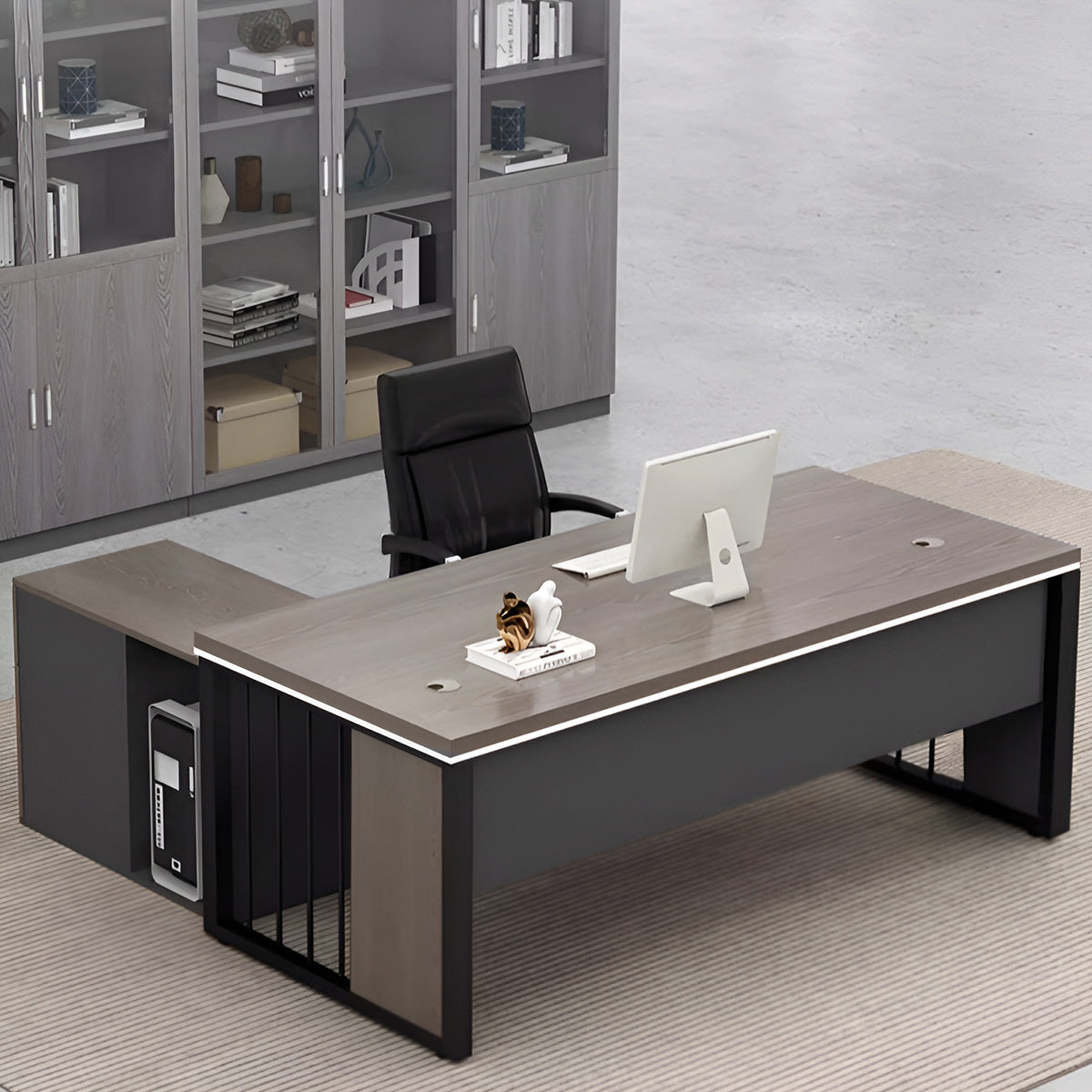 L字型エグゼクティブデスク – カグヤス