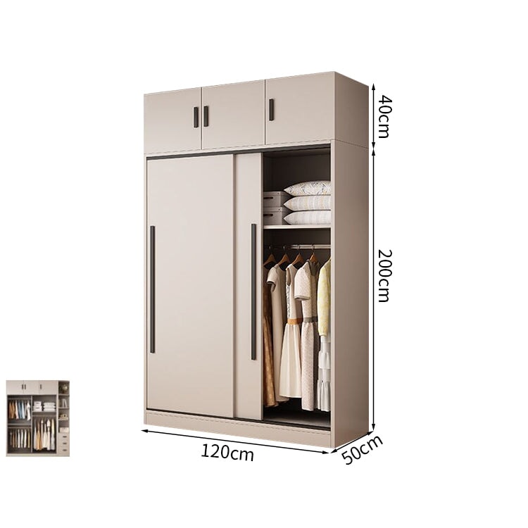 ランバーコア　頑丈　大容量　分類収納　上置き収納　物干し竿　収納棚　引き戸　クローゼット　ワードローブ　壁面収納　すっきり　洗練　シンプル　カスタマイズ可能　YG-K002