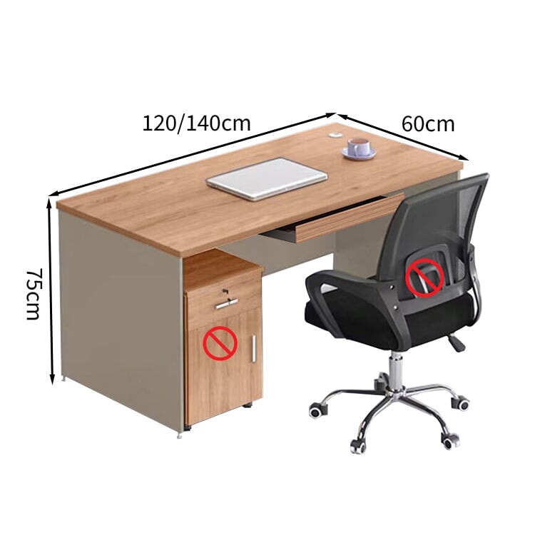 配線孔あり　収納機能　引き出し付き　エコ板材　長方形タイプ　事務机　パソコンデスク　ワークデスク　オフィスデス　会社用　事務所用　在宅ワーク用　シンプル　BGZ-T043　