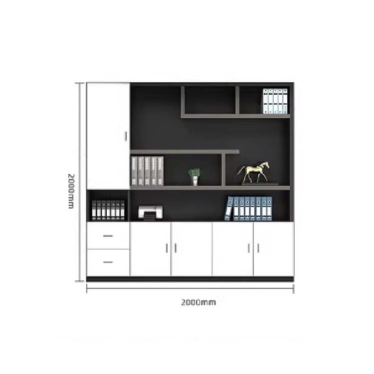 キャビネット　木製書庫  本棚　収納棚　ファイリングキャビネット　オフィス家具 事務所 収納  木製　CWG-046 - kaguyasu