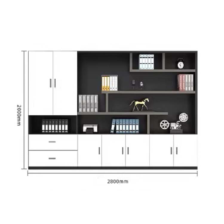キャビネット　木製書庫  本棚　収納棚　ファイリングキャビネット　オフィス家具 事務所 収納  木製　CWG-046 - kaguyasu