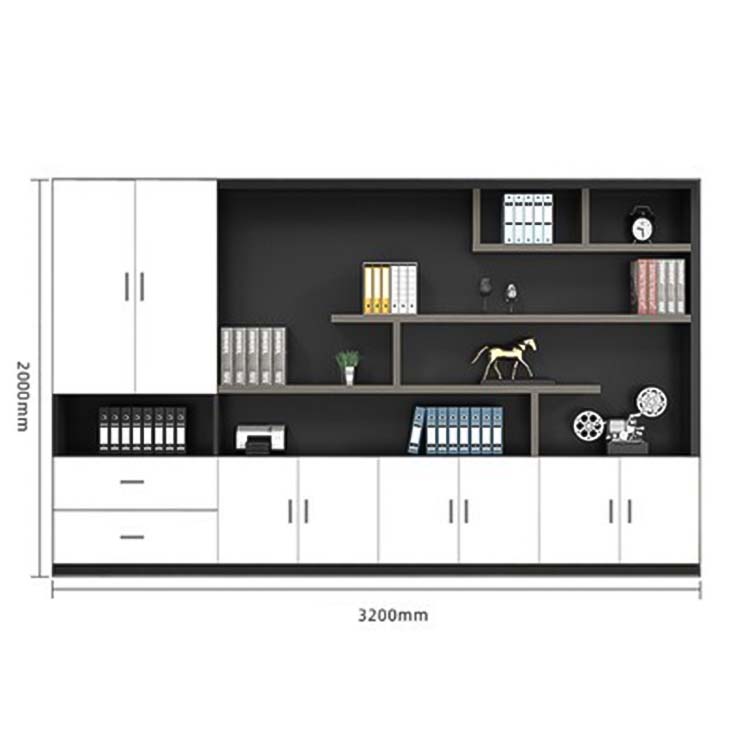 キャビネット　木製書庫  本棚　収納棚　ファイリングキャビネット　オフィス家具 事務所 収納  木製　CWG-046 - kaguyasu