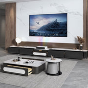 レーザーテレビ適用可能　セラミック天板　マーブル柄　引き出し　大容量　テレビボード　テレビ台　ＴＶボード　上質　おしゃれ　機能的　DSG-K-012  kaguyasu